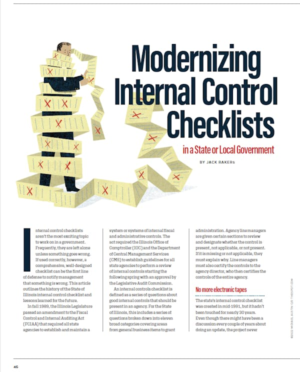 Modernizing Internal Control Checklists in State and Local Governments