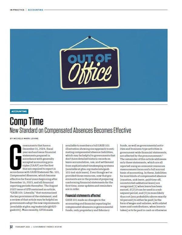 Advanced Religious Comp Time Comp Time: New Standard on Compensated Absences Becomes Effective